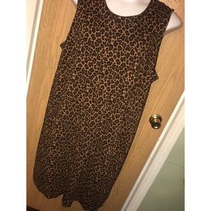 Leopard print Lands End dress